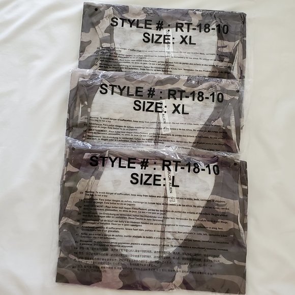 Camouflage Print Tanks Sizes L Only - Picture 3 of 3